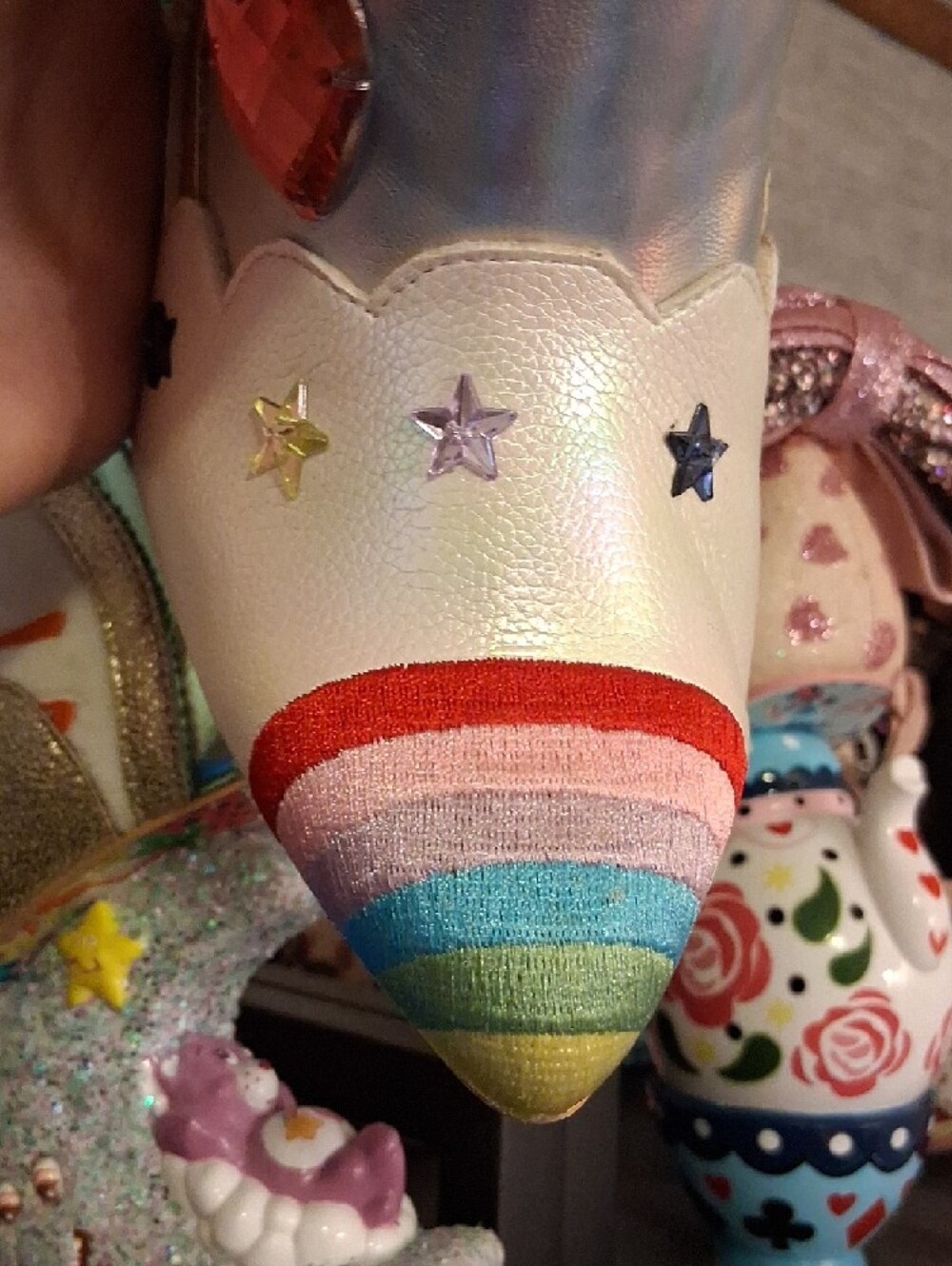 NEW CAREBEAR CHARACTER HEEL Green Irregular Choice, Size 42, 10.5ish - Picture 5 of 5